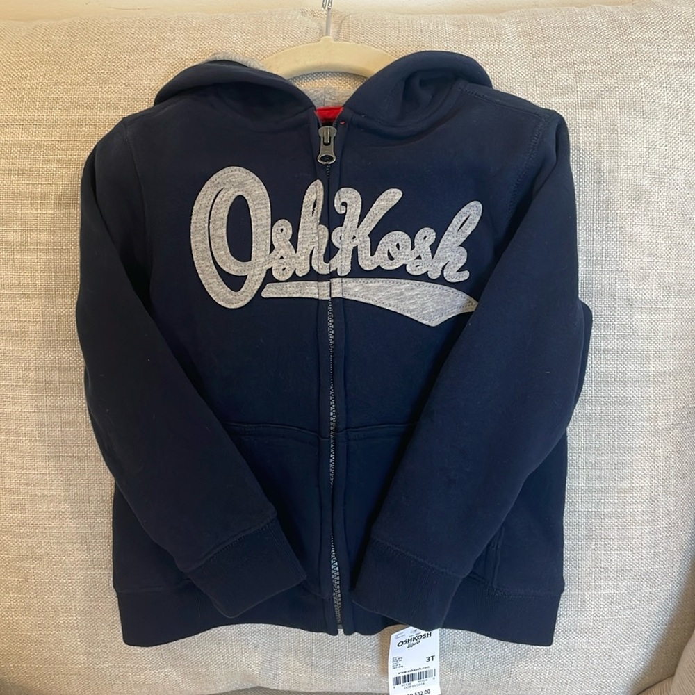 OshKosh zip up hooded sweatshirt